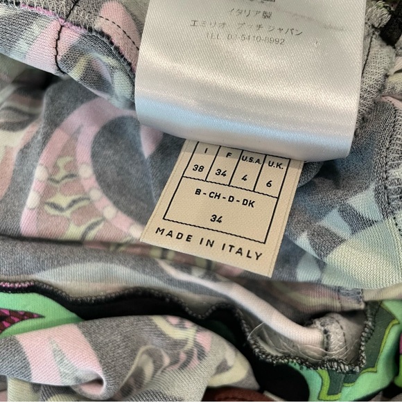 Emilio Pucci long sleeve patterned top size 4 - Picture 5 of 7